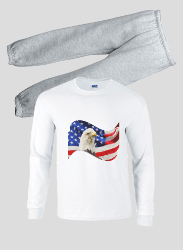 Pyjama American Eagle and Flag