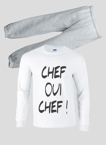 Pyjama Chef Oui Chef humour