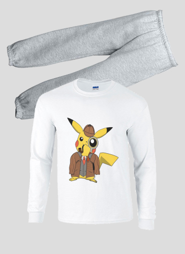 Pyjama Detective Pikachu x Sherlock