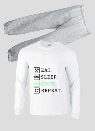 Pyjama Eat Sleep Code Repeat