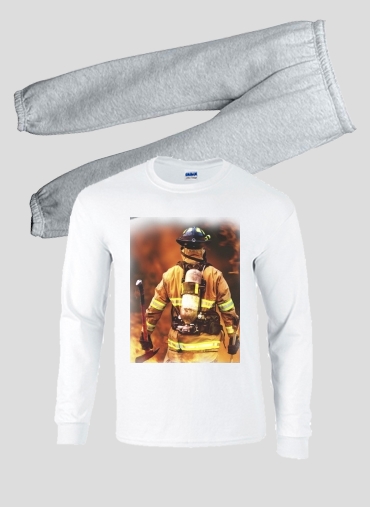 Pyjama Pompier Feu et Flamme