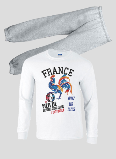 Pyjama France Football Coq Sportif Fier de nos couleurs Allez les bleus