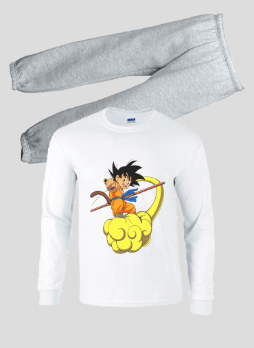 Pyjama Goku Kid on Cloud GT