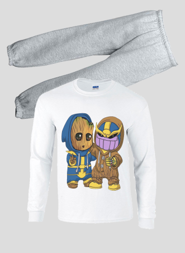 Pyjama Groot x Thanos