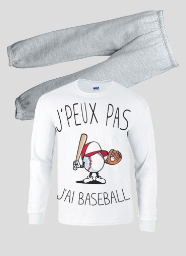 Pyjama Je peux pas j'ai Baseball