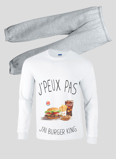 Pyjama Je peux pas j'ai Burger King