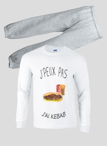 Pyjama Je peux pas j'ai kebab