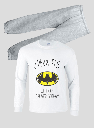 Pyjama Je peux pas je dois sauver Gotham
