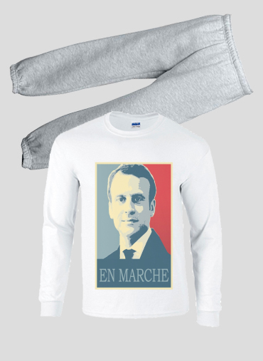 Pyjama Macron Propaganda En marche la France
