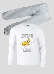 Pyjama enfant et Adulte Nike Parody Just Do it Later X Pikachu