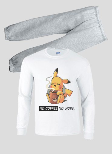 Pyjama Pikachu Coffee Addict
