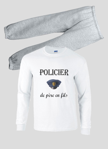 Pyjama Policier de pere en fils