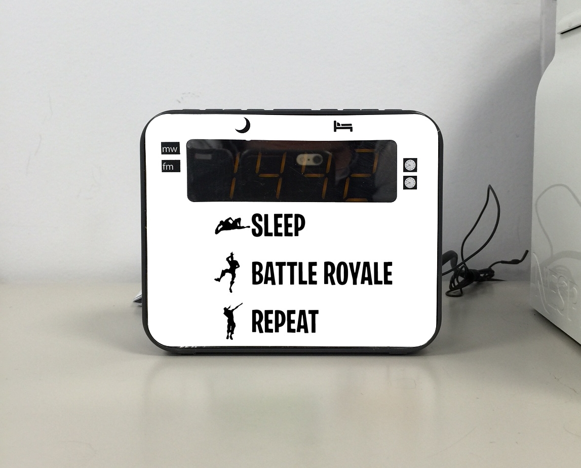 Radio-réveil Eat Sleep Battle Royale Repeat