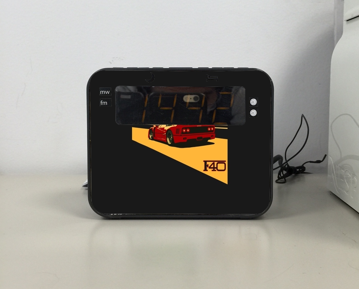 Radio-réveil Ferrari F40 Art Fan