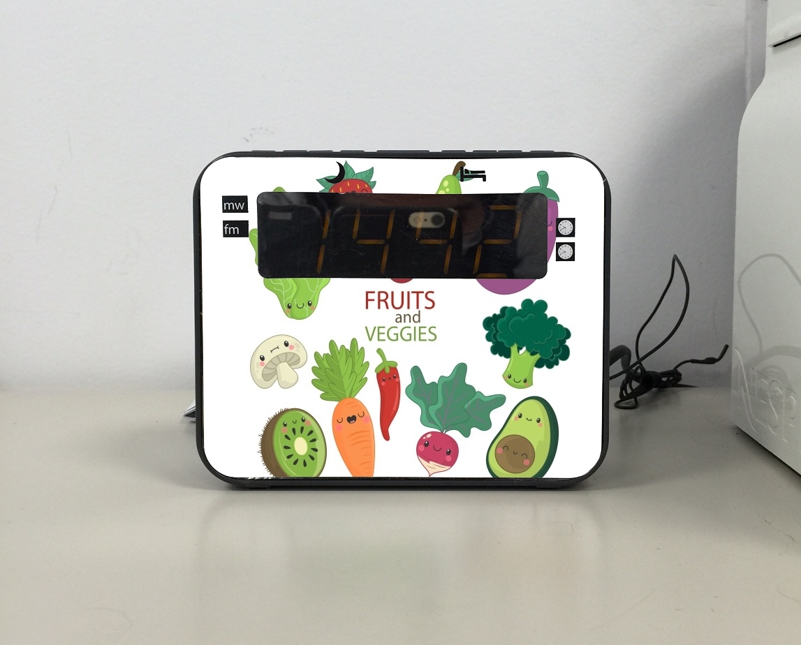 Radio-réveil Fruits and veggies