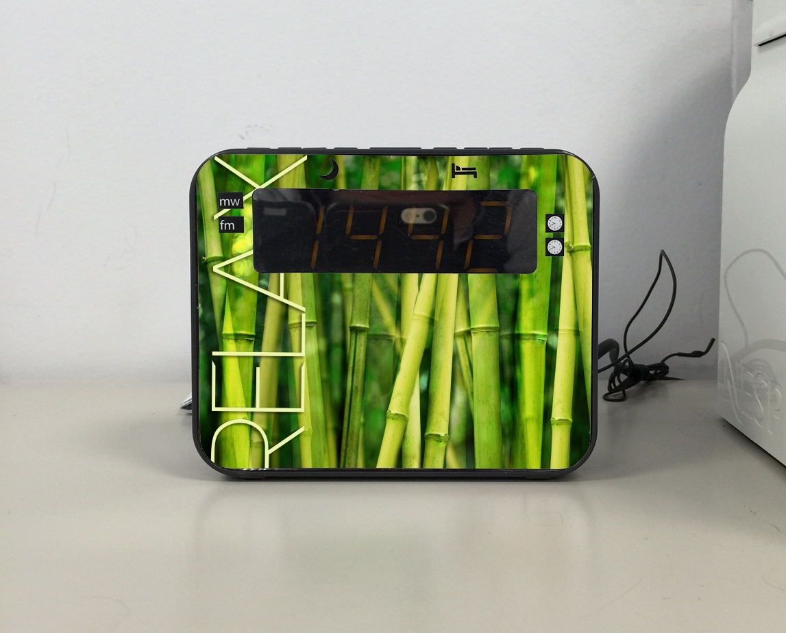 Radio-réveil green bamboo