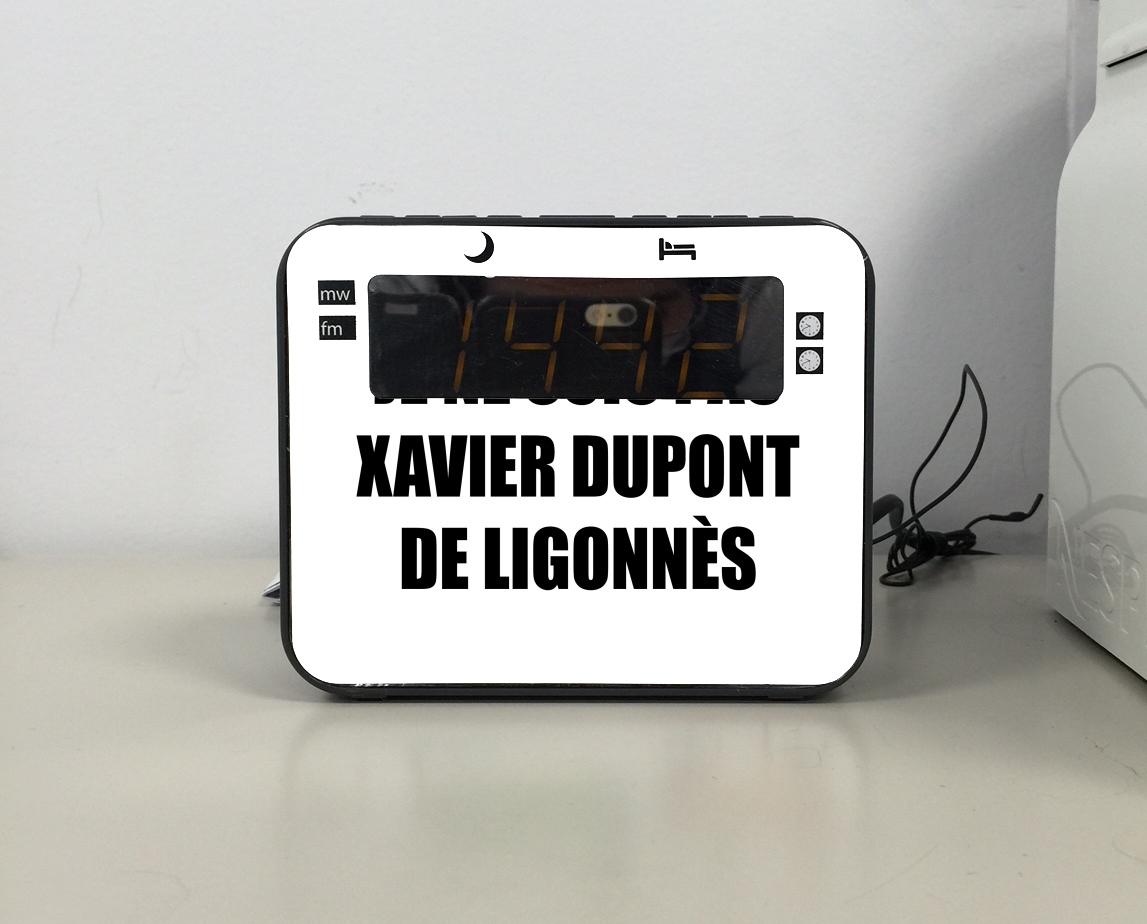 Radio-réveil Je ne suis pas Xavier Dupont De Ligonnes - Nom du criminel modifiable