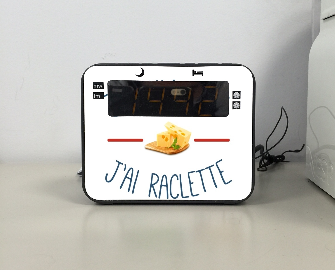 Radio-réveil J'peux pas j'ai raclette et fromage