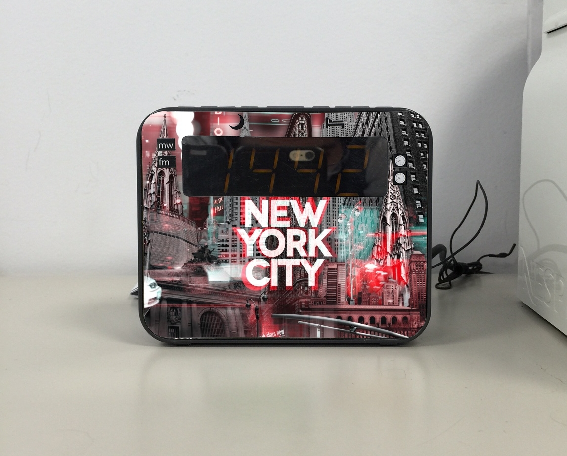 Radio-réveil New York City II [red]
