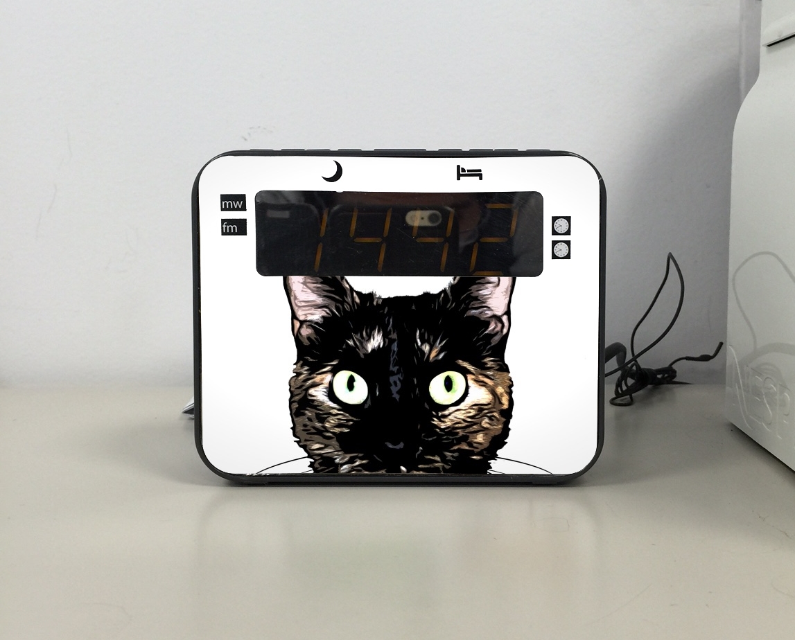 Radio-réveil Peeking Cat