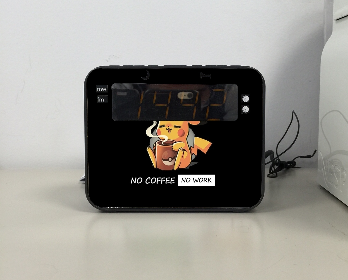 Radio-réveil Pikachu Coffee Addict