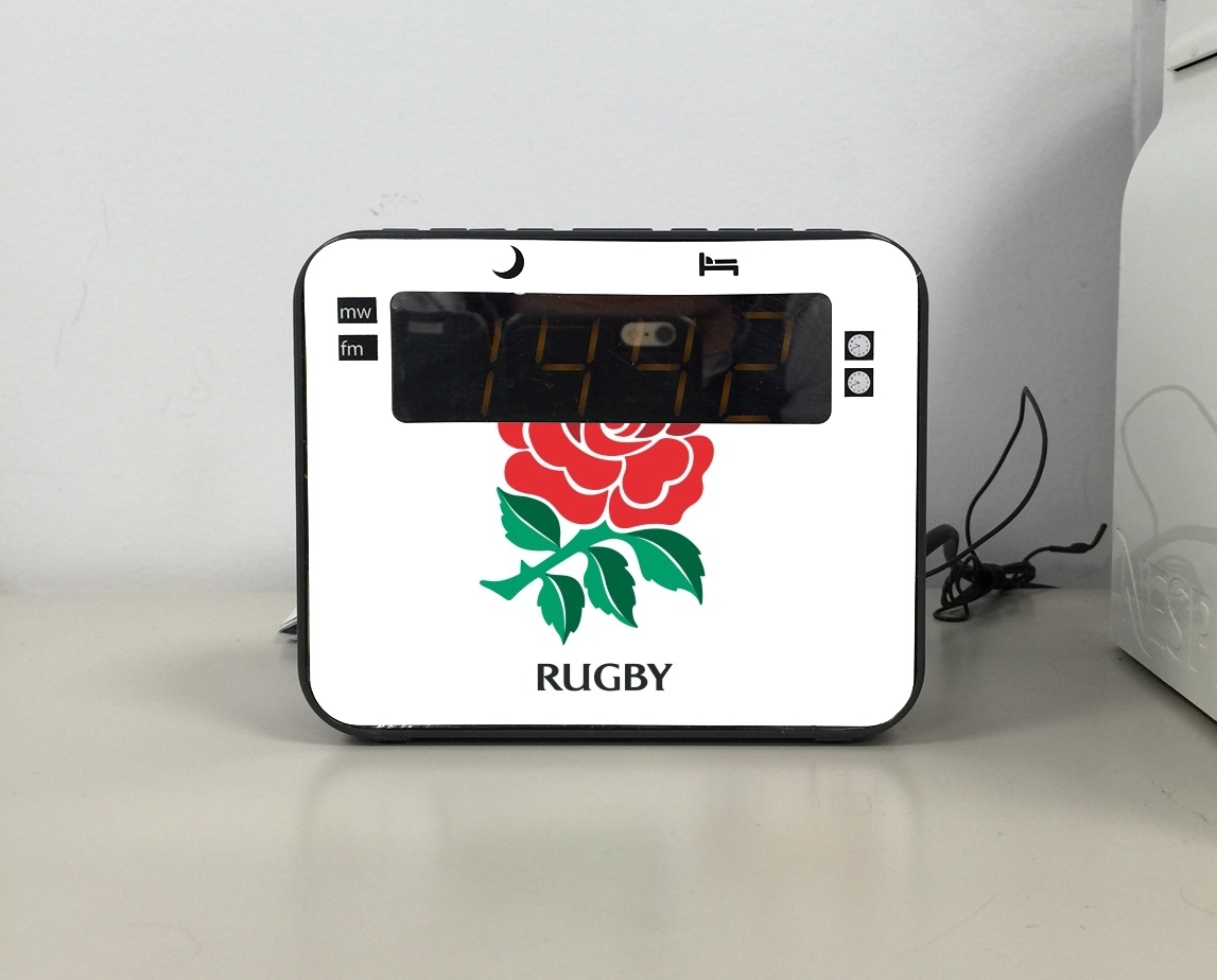 Radio-réveil Rose Flower Rugby England