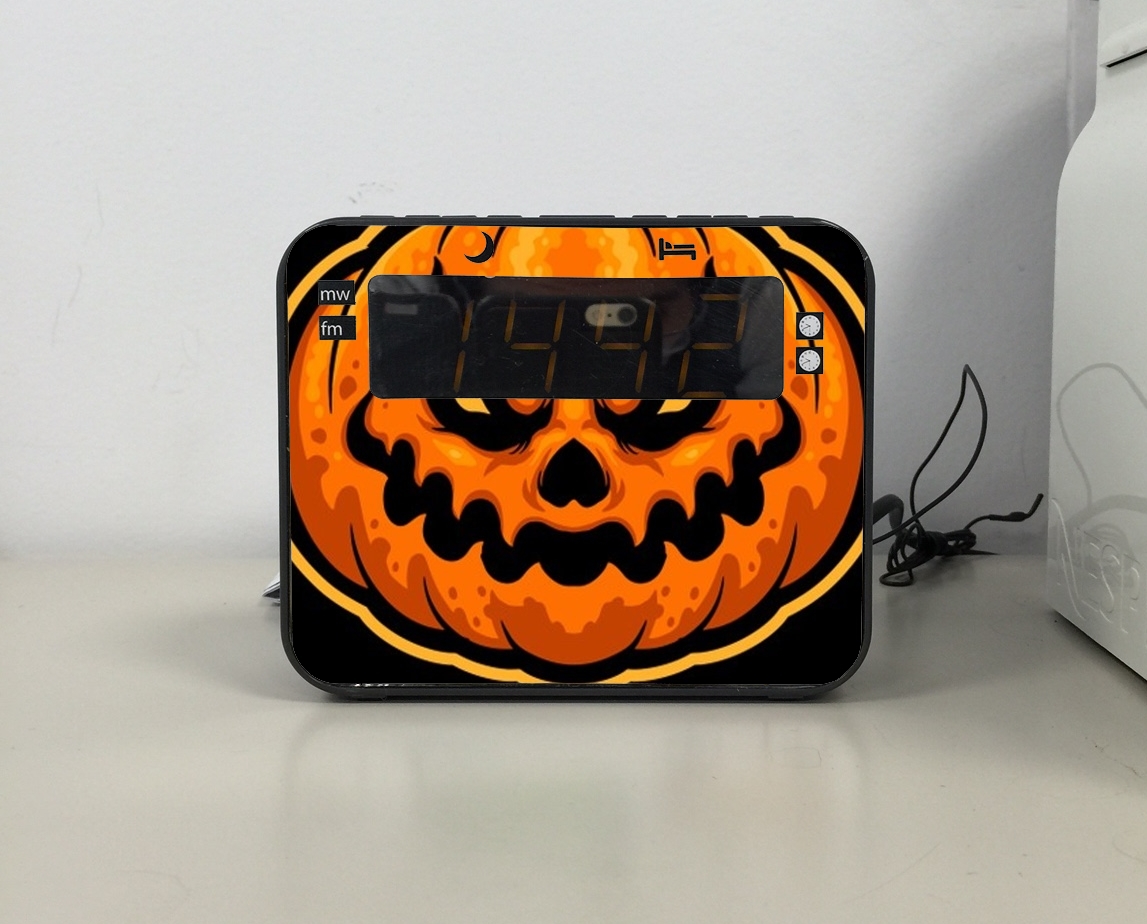 Radio-réveil Scary Halloween Pumpkin