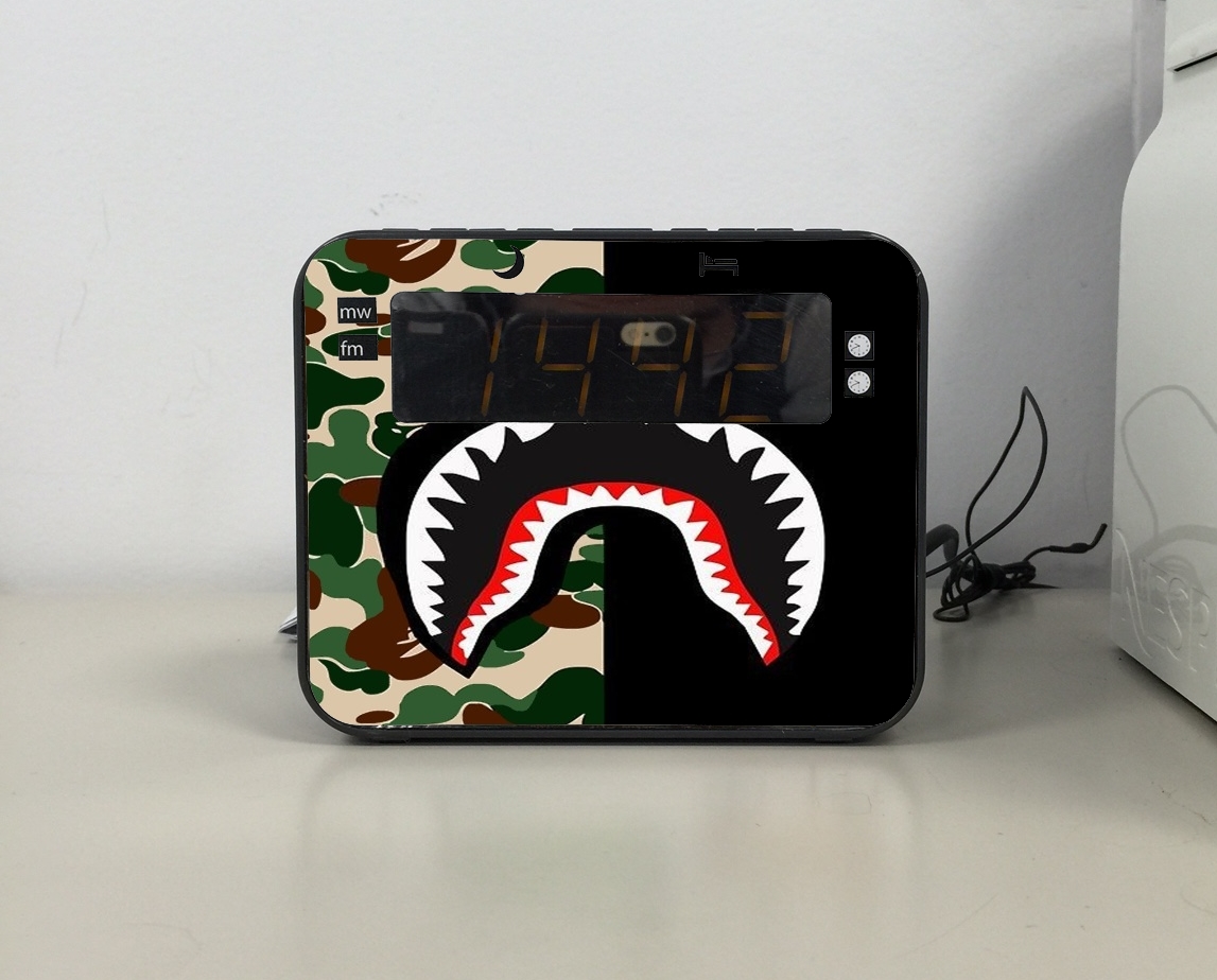 Radio-réveil Shark Bape Camo Military Bicolor