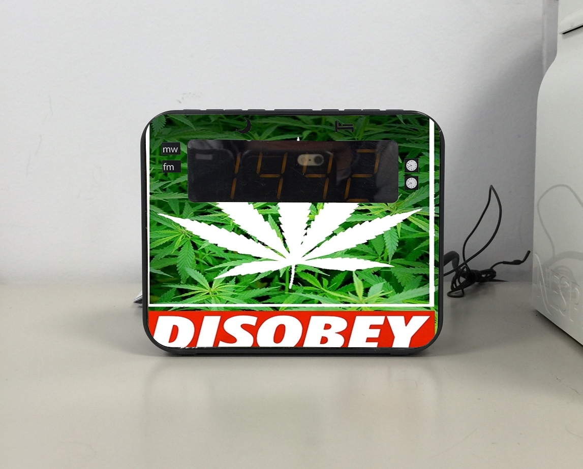 Radio-réveil Weed Cannabis Disobey