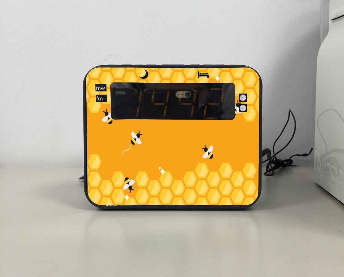 Radio-réveil Yellow hive with bees