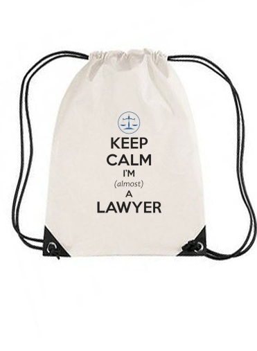 Sac Keep calm i am almost a lawyer cadeau étudiant en droit