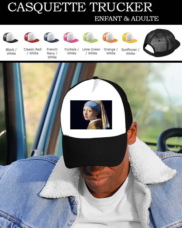 Casquette trucker Girl with a Pearl Earring