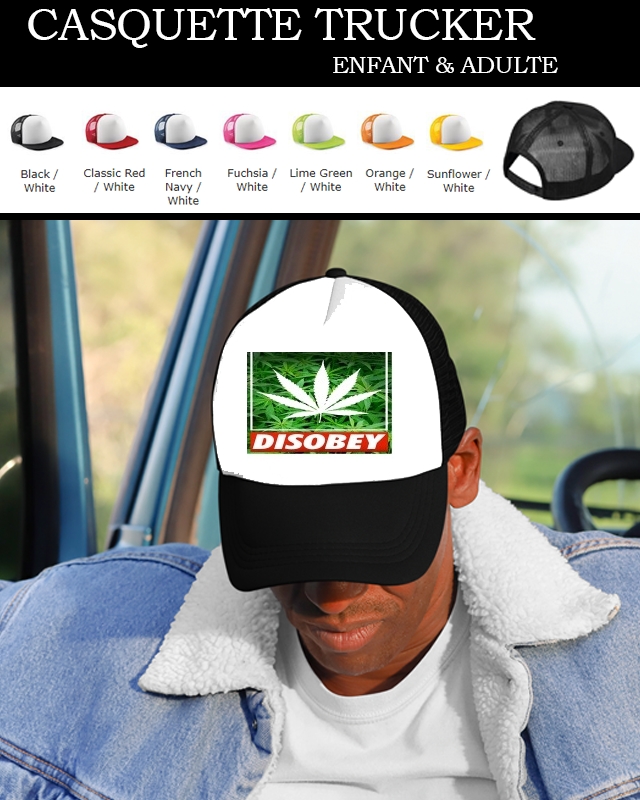 Casquette Weed Cannabis Disobey