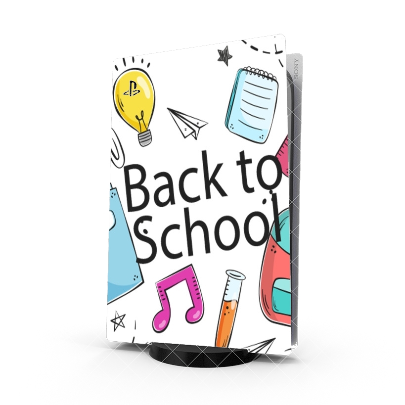 Autocollant Back to school background drawing