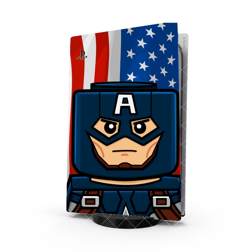 Autocollant Bricks Captain America