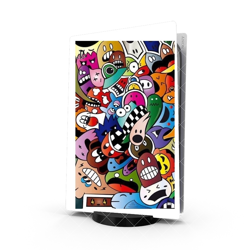 Autocollant Playstation 5 - Stickers PS5 Ca cartoon