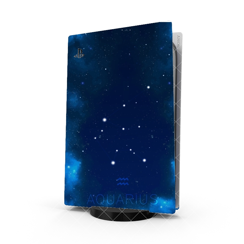 Autocollant Playstation 5 - Stickers PS5 Constellations of the Zodiac: Aquarius