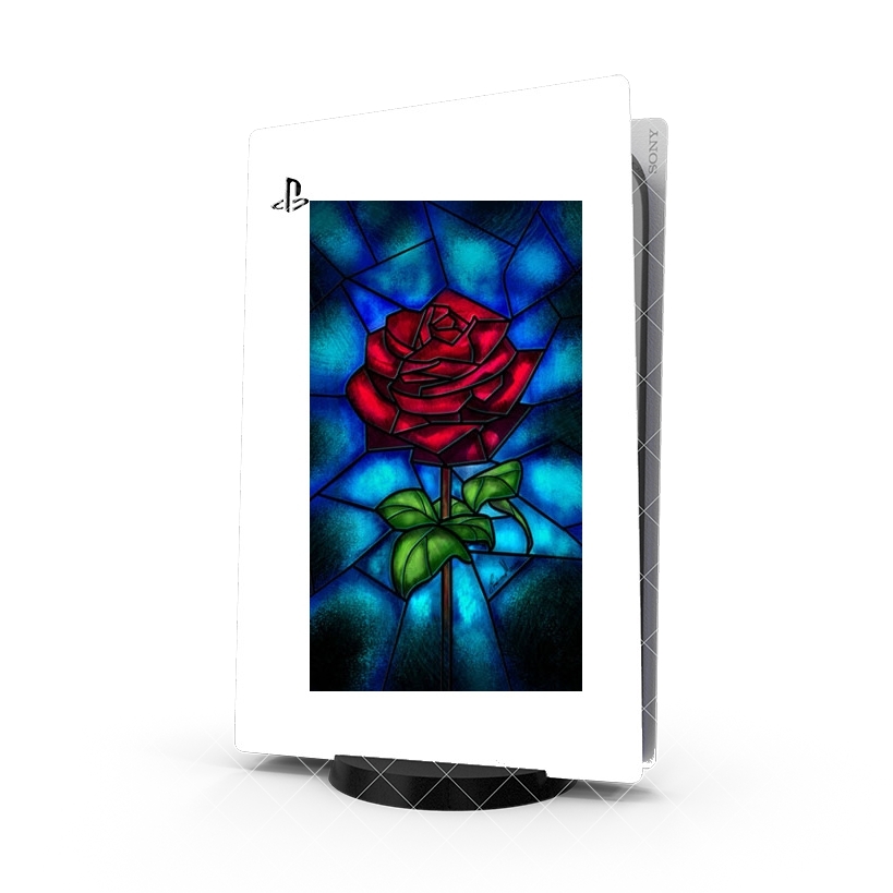Autocollant Playstation 5 - Stickers PS5 Rose Eternelle