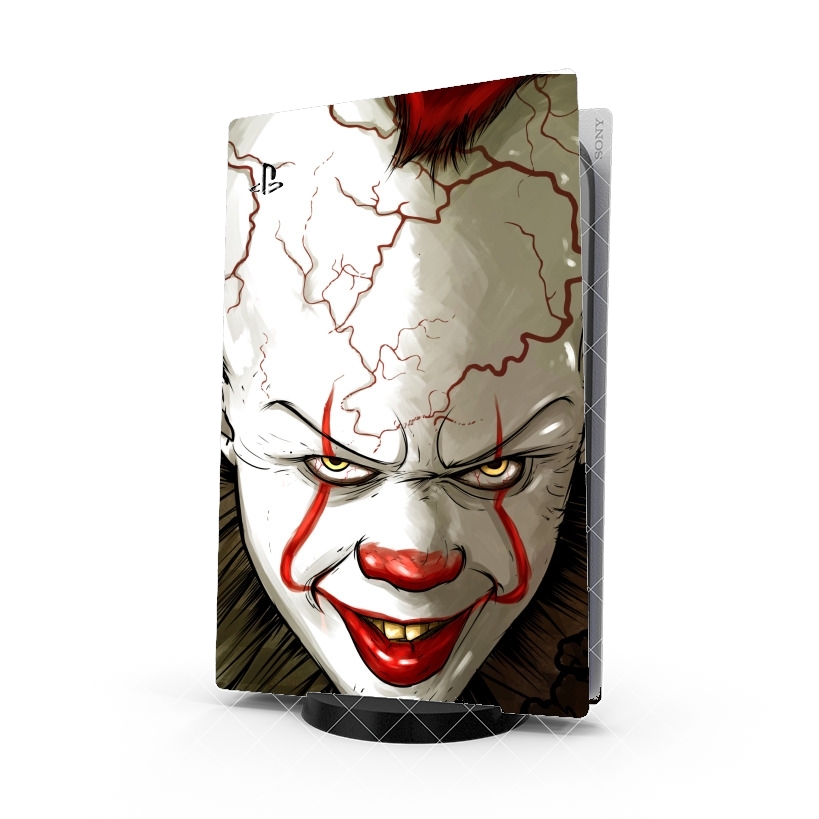 Autocollant PS5 Evil Clown Stickers Playstation 5 à petits prix