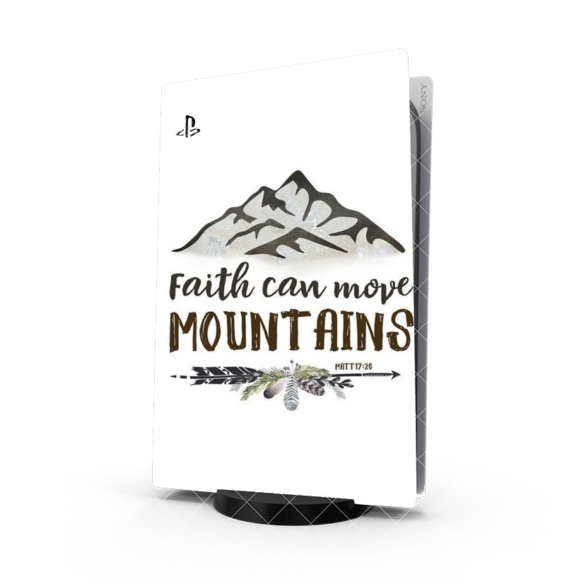 Autocollant Catholique - Faith can move montains Matt 17v20 Bible