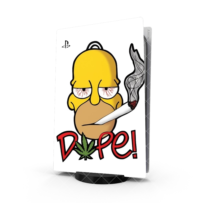 Autocollant Homer Dope Weed Smoking Cannabis