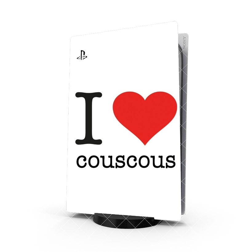 Autocollant I love couscous - Plat Boulette