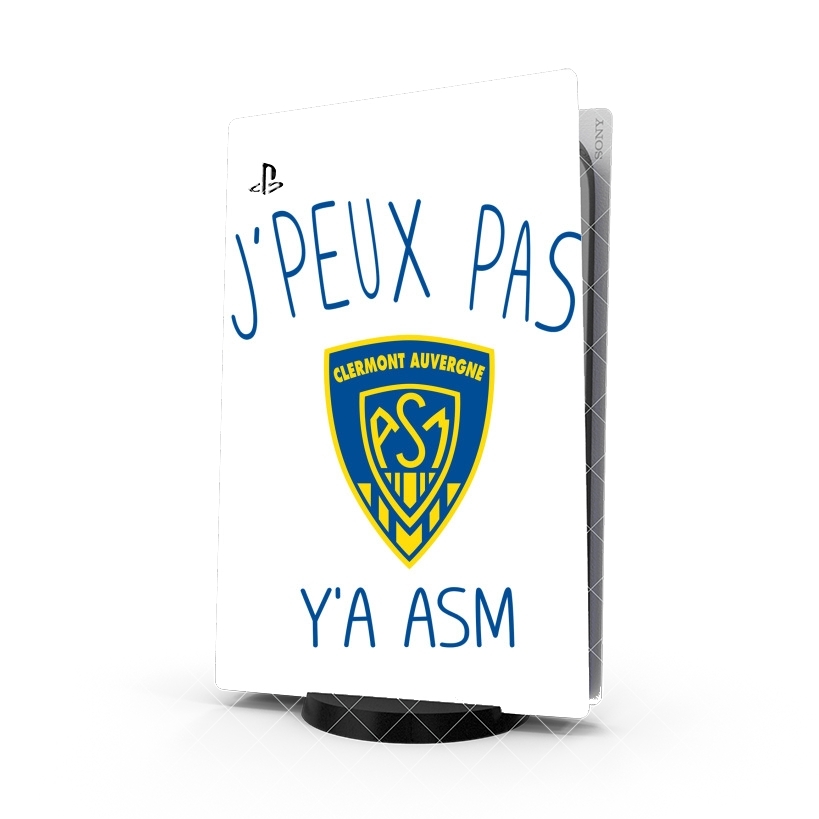 Autocollant Playstation 5 - Stickers PS5 Je peux pas ya ASM - Rugby Clermont Auvergne