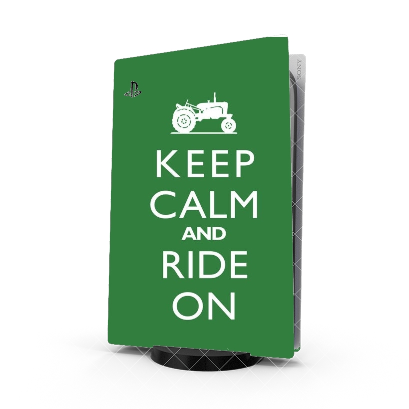 Autocollant Keep Calm And ride on Tractor