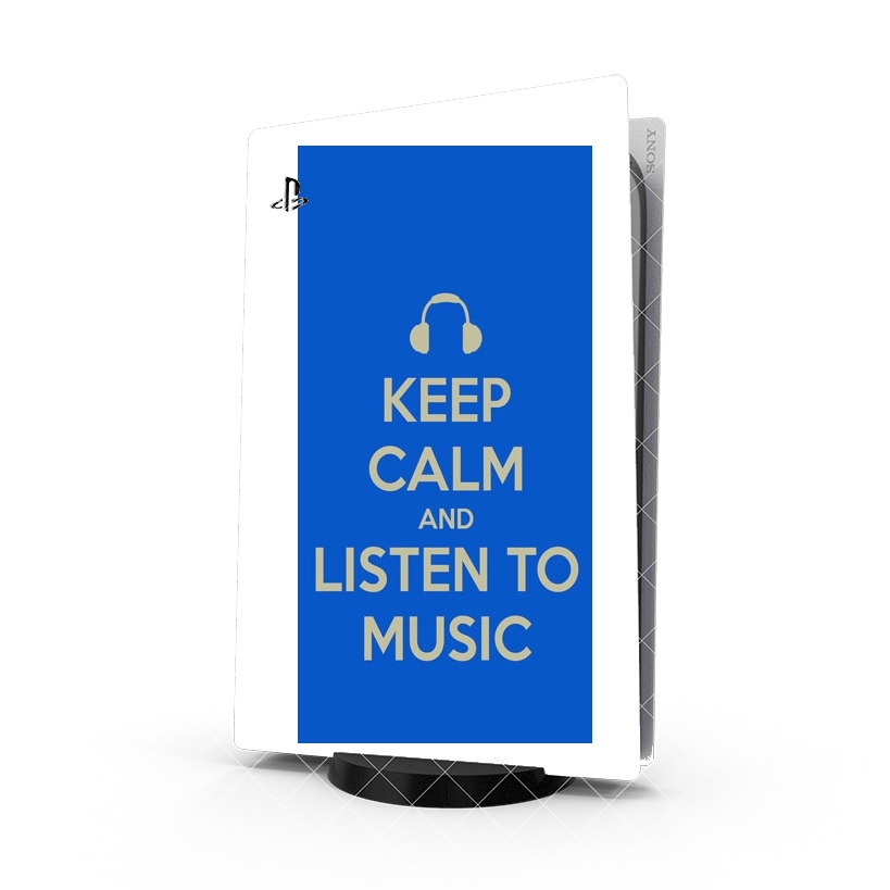 Autocollant Keep Calm And Listen to Music