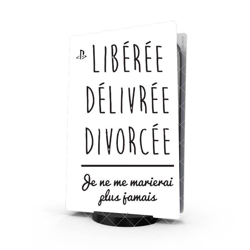 Autocollant Libérée Délivrée Divorcée