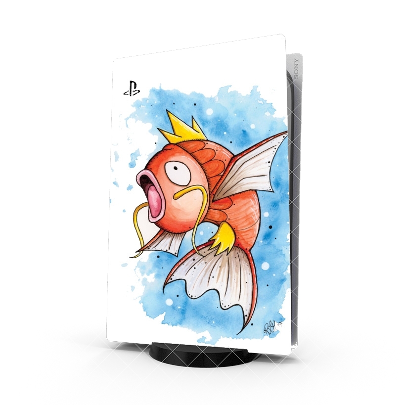 Autocollant PS5 Magicarpe Pokemon Eau Stickers Playstation 5 à
