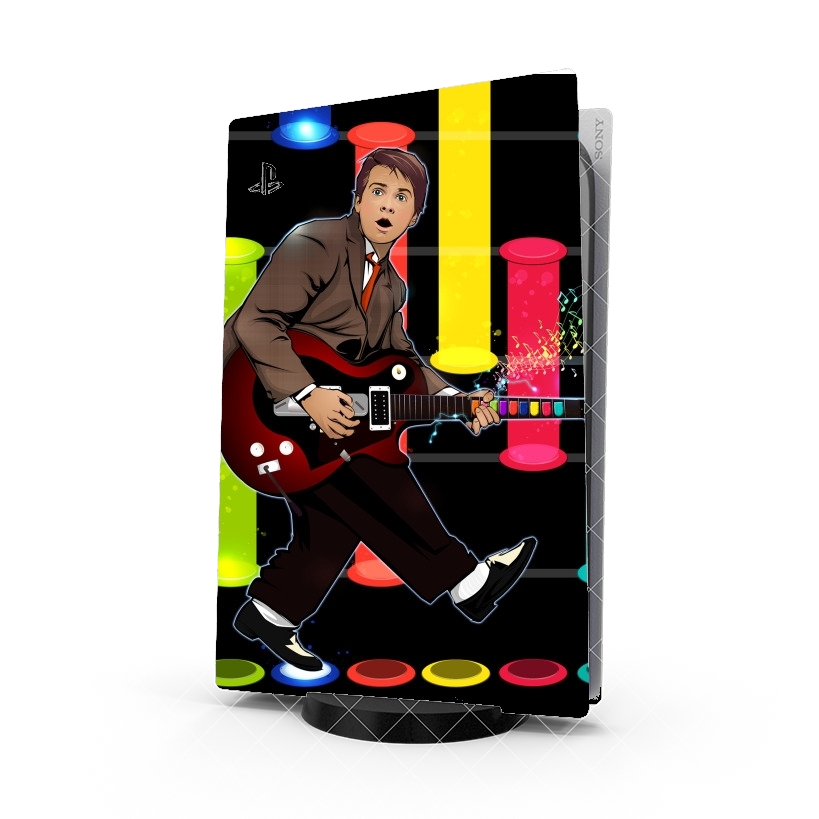 Autocollant Marty McFly plays Guitar Hero