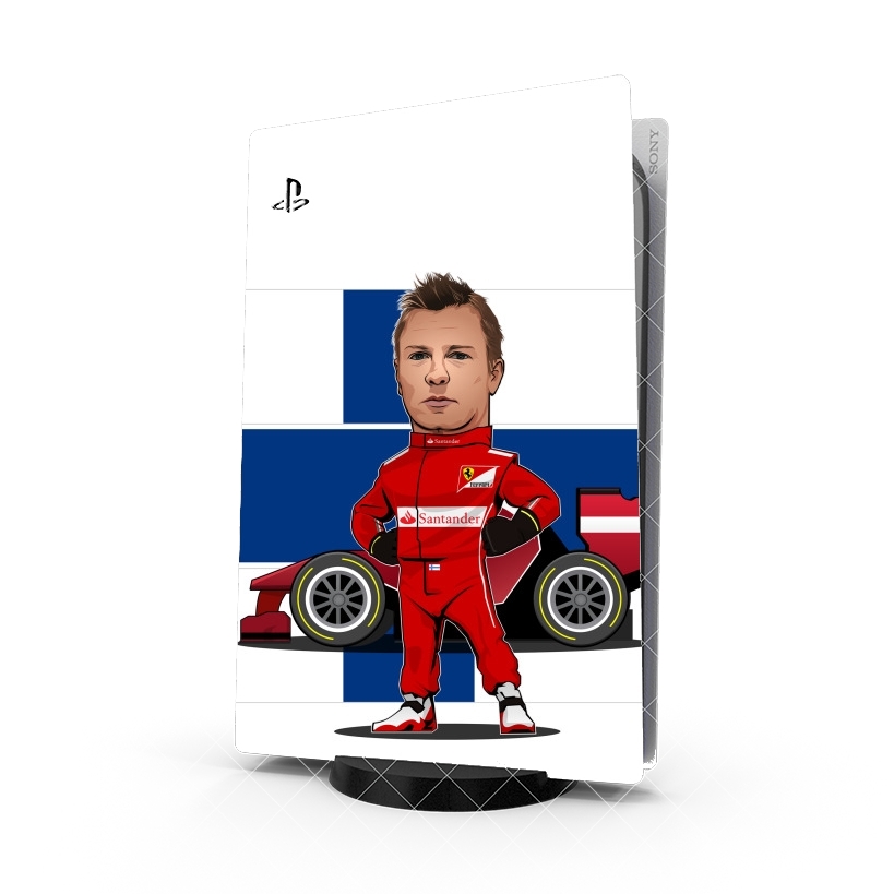 Autocollant MiniRacers: Kimi Raikkonen - Ferrari Team F1