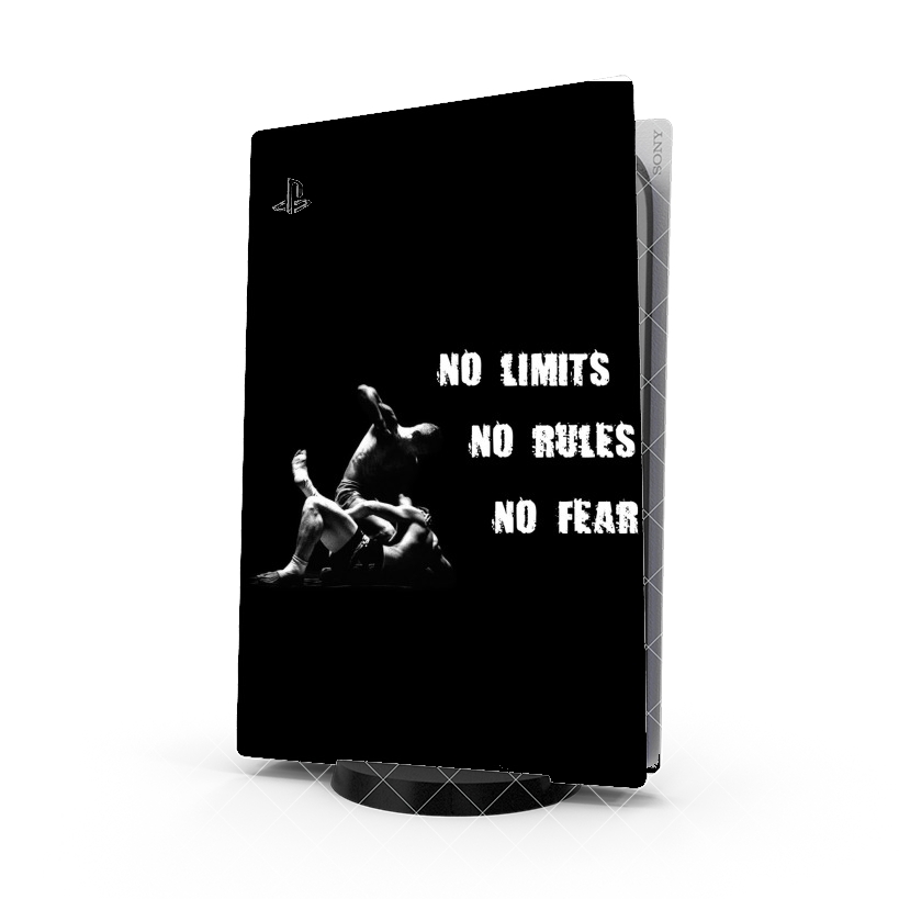 Autocollant MMA No Limits No Rules No Fear
